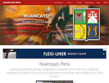 Tablet Screenshot of huancayo.info